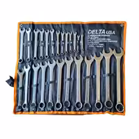 آچار یکسر تخت و یکسر رینگی دلتا مدل AJ-6-32-DELTA-25PC مجموعه 25 عددی