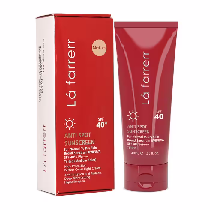 لافارر-ضدافتاب SPF40 رنگی پوست چرب مدیوم