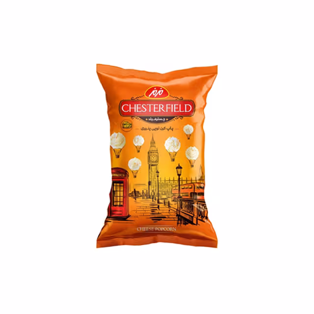 پاپ کرن پنیری خانواده چسترفیلد مزمز 120 گرمی