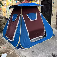 چادر مسافرتی مکعبی 8نفره(cm250 واقعی) با ارتفاع بلند و سایبان بزرگ و چهاردرب کدنه