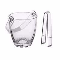 یخدان شیشه ای دسته دار با انبر qianli دلی گلس کد BT001