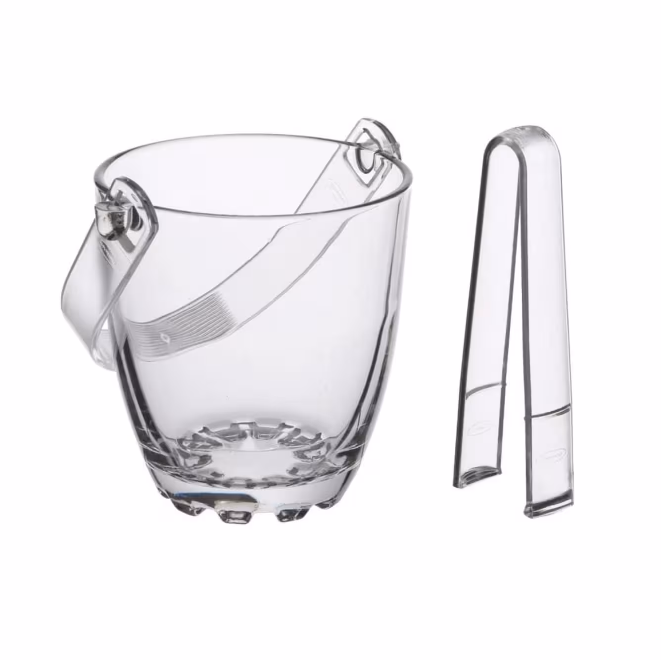 یخدان شیشه ای دسته دار با انبر qianli دلی گلس کد BT001