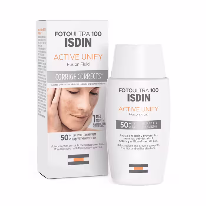 کرم ضد آفتاب ایزدین فتو اولترا ۱۰۰ اکتیو یونیفای فیوژن فلویید SPF50+ 50ml