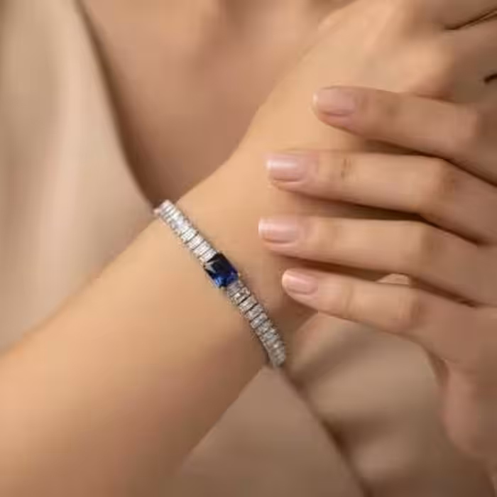 دستبند تنیسی نگین باگتی