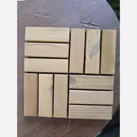 تایل چوب ترموود 19میل 12تیکه آسیاچمن ابعاد 30در30،ضدآب و قابل حمل و نصب درهرمحیط (پس کرایه)