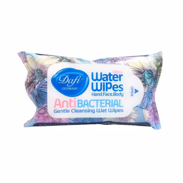 دستمال مرطوب مدل آنتی باکتریال دافی