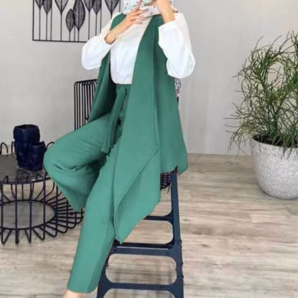 ست سه تیکه ابروبادی تونیک شلوار