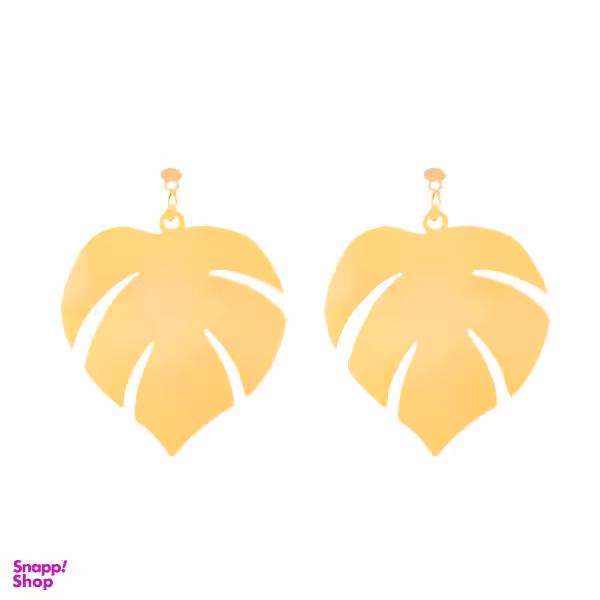 گوشواره طلا 18 عیار زنانه سانا گالری مدل برگ کد D10190