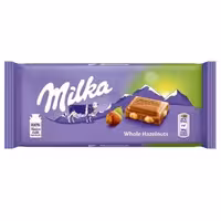 شکلات میلکا با مغز فندق درسته – 100 گرم