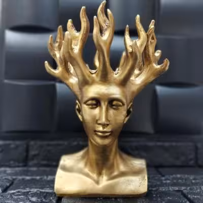 گلدان ذهن سبز کوچک برنز