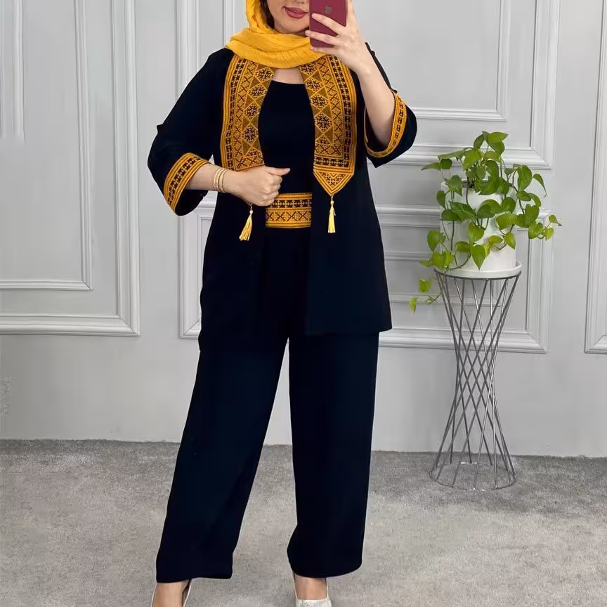 ست مانتوشلوار سنتی ابروبادی