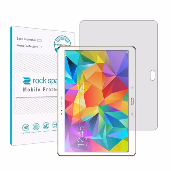 گلس تبلت سامسونگ Galaxy Tab S 10.5 LTE مدل نانو هیدروژل شفاف برند راک اسپیس کد 10052L