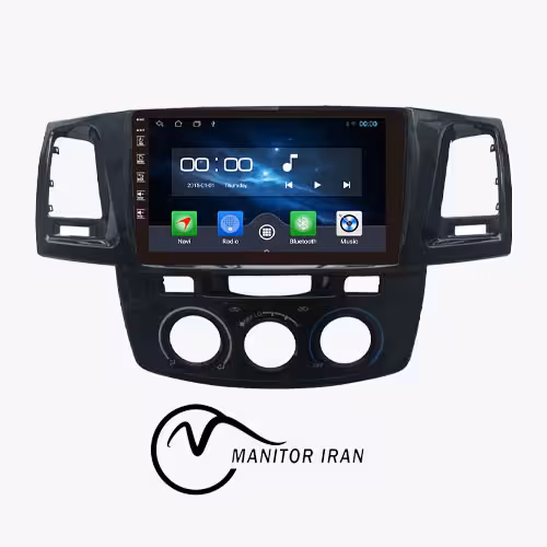 مانیتور خودرو هایلوکس 2012 برند وینکا 2 32 اپل کارپلی مدل S400  همراه با قاب