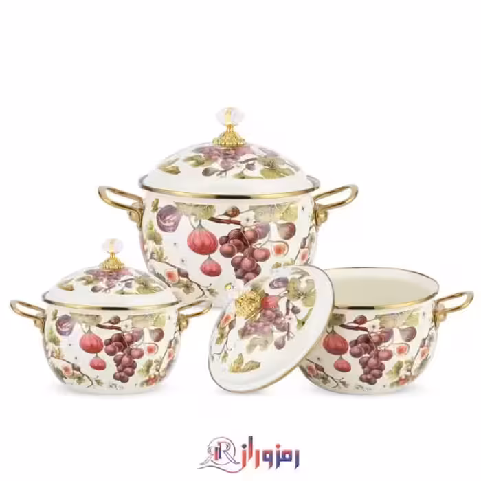 سرویس قابلمه 6 پارچه لعابی لایف اسمایل NMLP-2G-F2