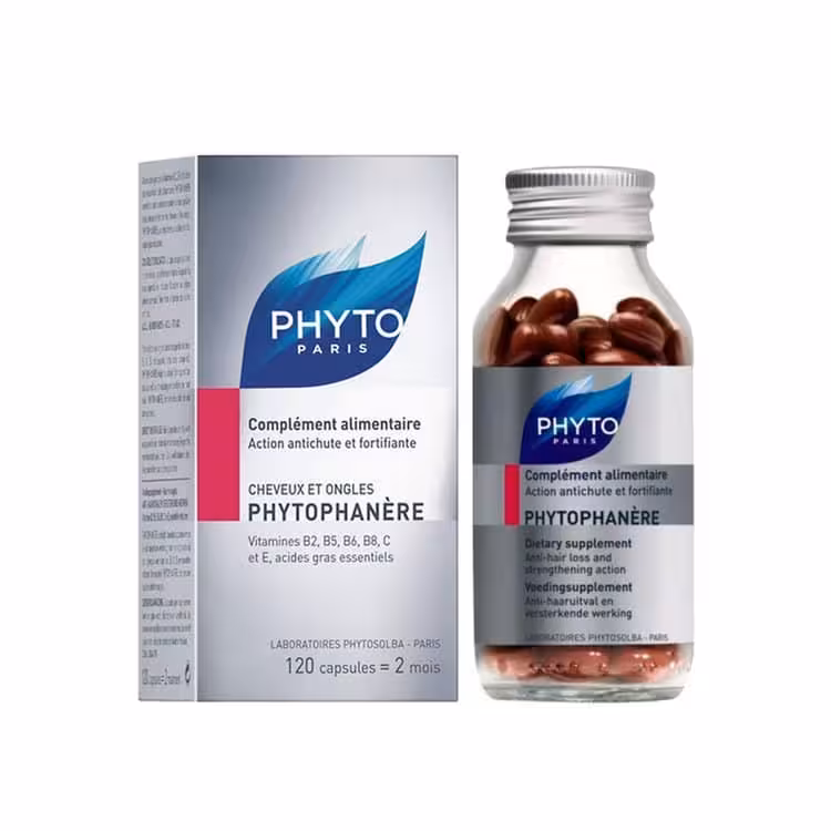 مکمل ضد ریزش مو فیتو نسخه کانادا اصل | PHYTO PHANERE 120 CAPSULES
