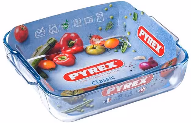 تابه مربع پیرکس فرانسه سری Classic سایز 23*29