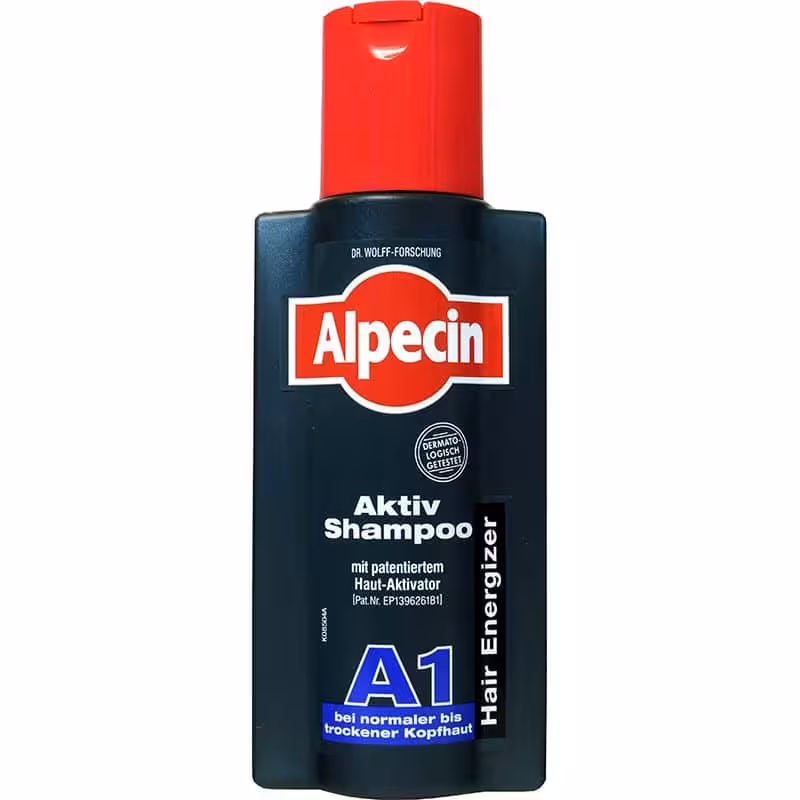 شامپو آلپسین Alpecin A1 اکتیو مخصوص موهای نرمال و خشک حجم 250 میل