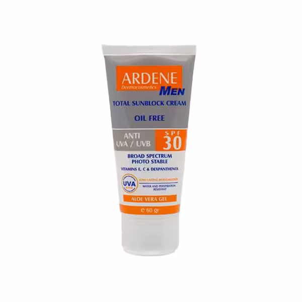 کرم ضد آفتاب مردانه آردن SPF30 فاقد چربی