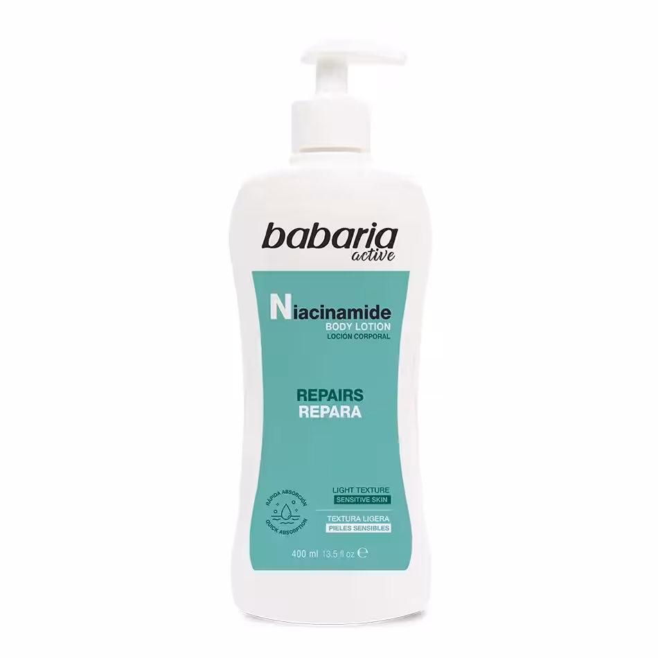 لوسیون بدن باباریا Babaria نیاسینامید حجم 400 میل