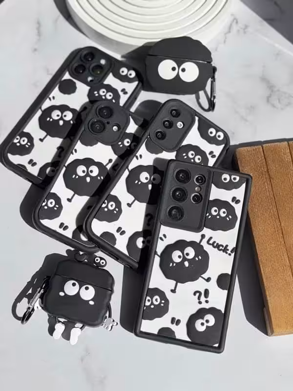 قاب عروسکی برجسته طرح هپل سامسونگ S24 ultraRaised Doll Case with Hepl Design for Samsung s24 ultra