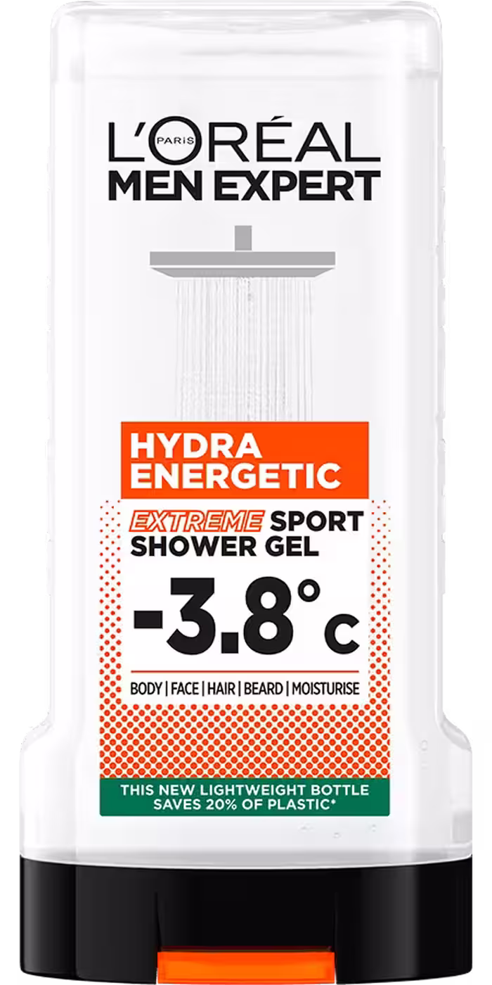 شامپو خنک کننده سر، صورت، ریش و بدن HYDRA ENERGETIC لورآل 300 میل