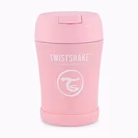 فلاسک غذای استیل 350 میل صورتی تویست شیک twistshake