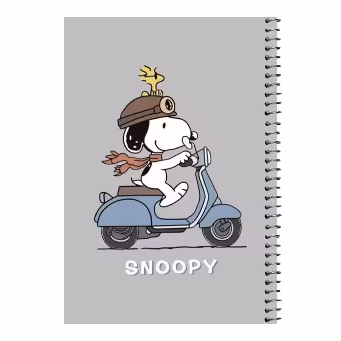 دفتر مشق 80 برگ اس جی مدل اسنوپی موتور سوار