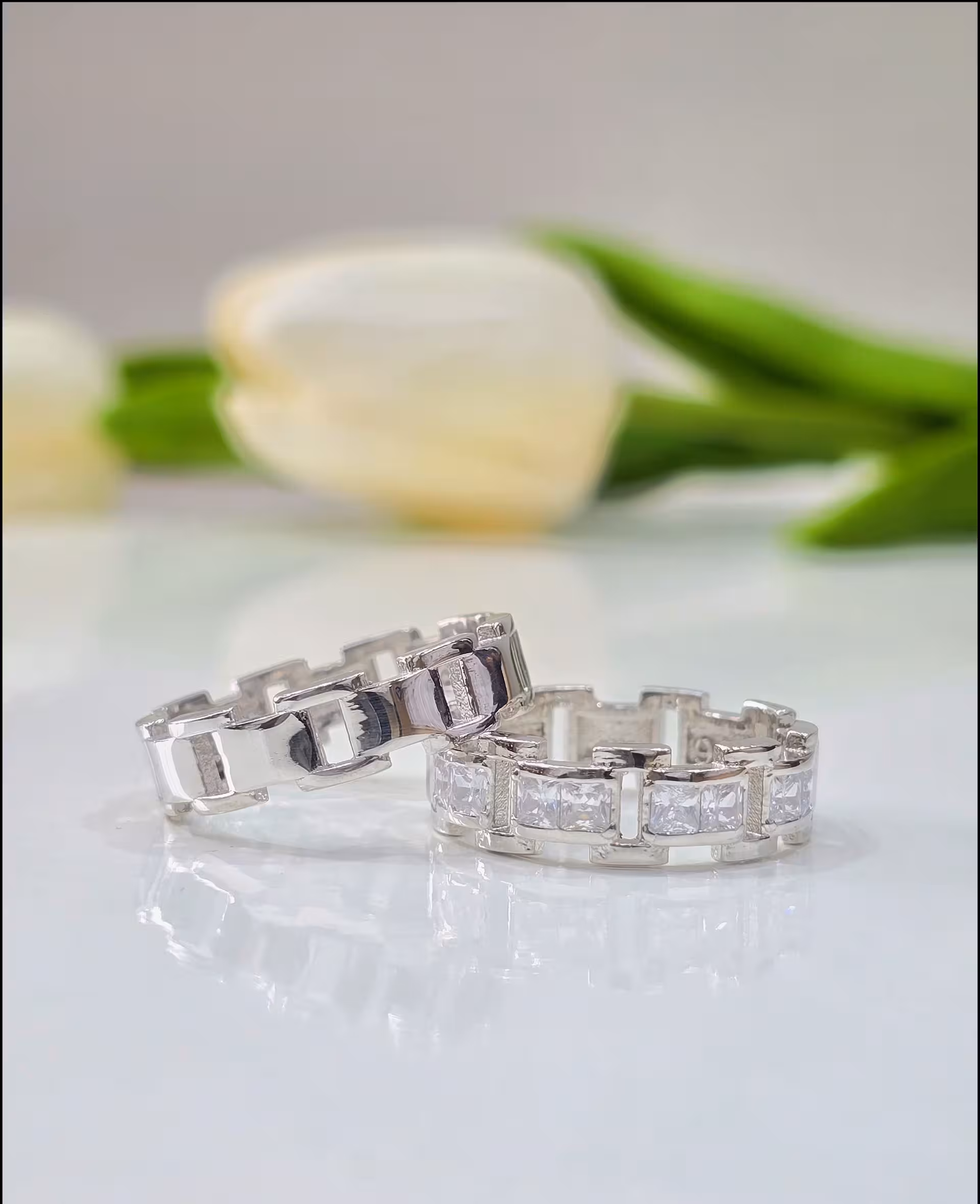 حلقه ست ازدواج نقره کد 00165