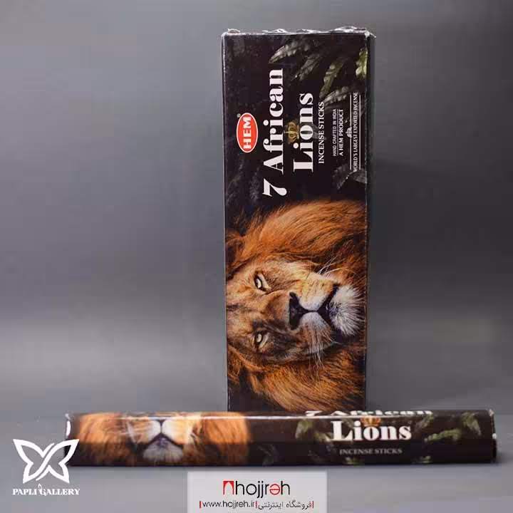 اطلاعات ، قیمت و خرید عود هم HEM مدل هفت شیر آفریقایی 7 African Lions کد P16