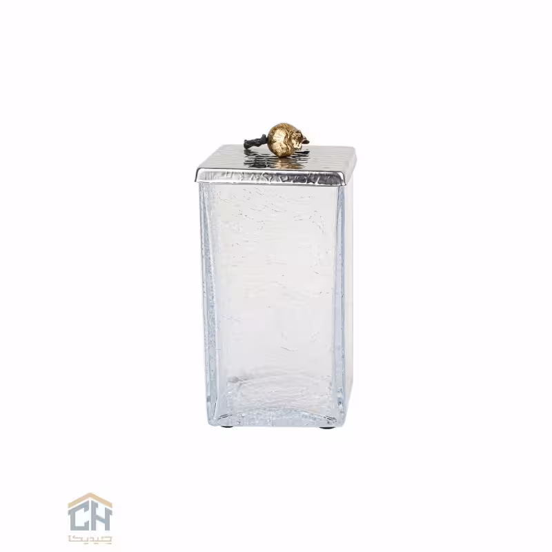 پاسماوری استیل و برنج مکعبی بزرگ گلدکیش طرح Ruby مدل GK879150-1