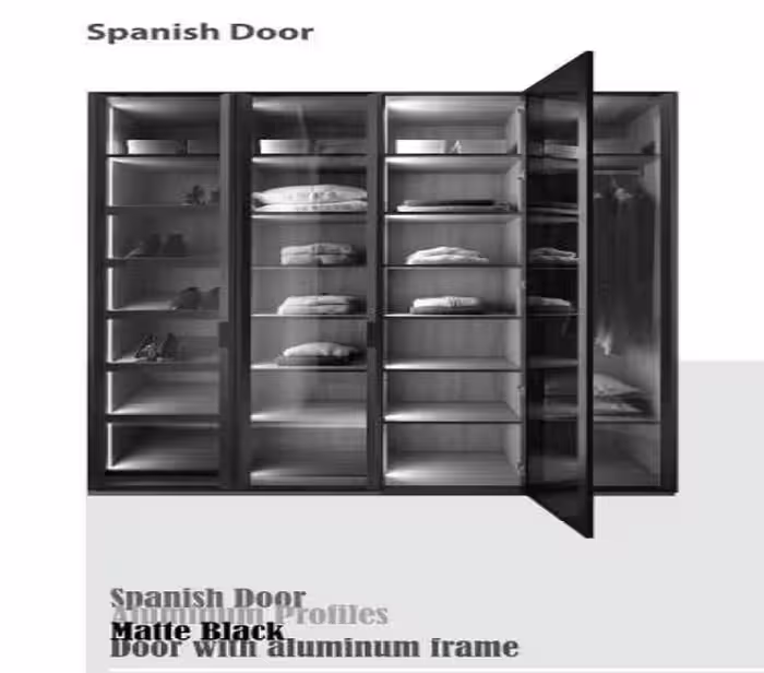 دستگیره مدل اسپانیش استایل رنگ مشکی مات فانتونی کد I335