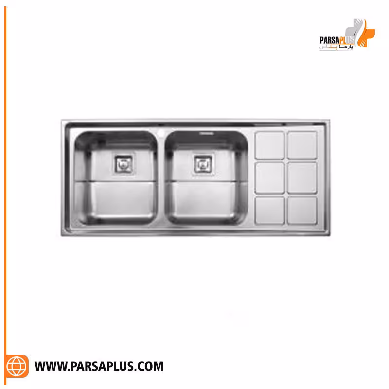 سینک توکار استیل البرز مدل 761/60