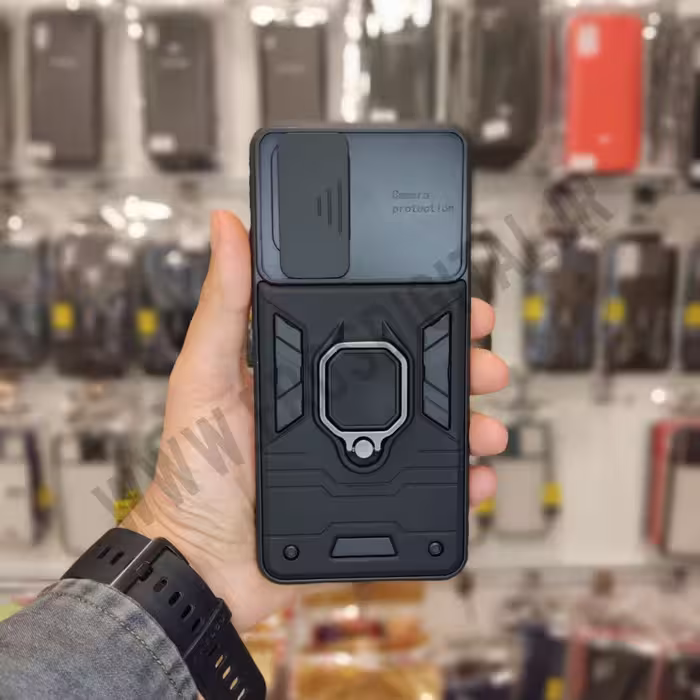 قاب ضد ضربه شیائومی Note 10 4G محافظ لنز دار کشویی طرح بتمن