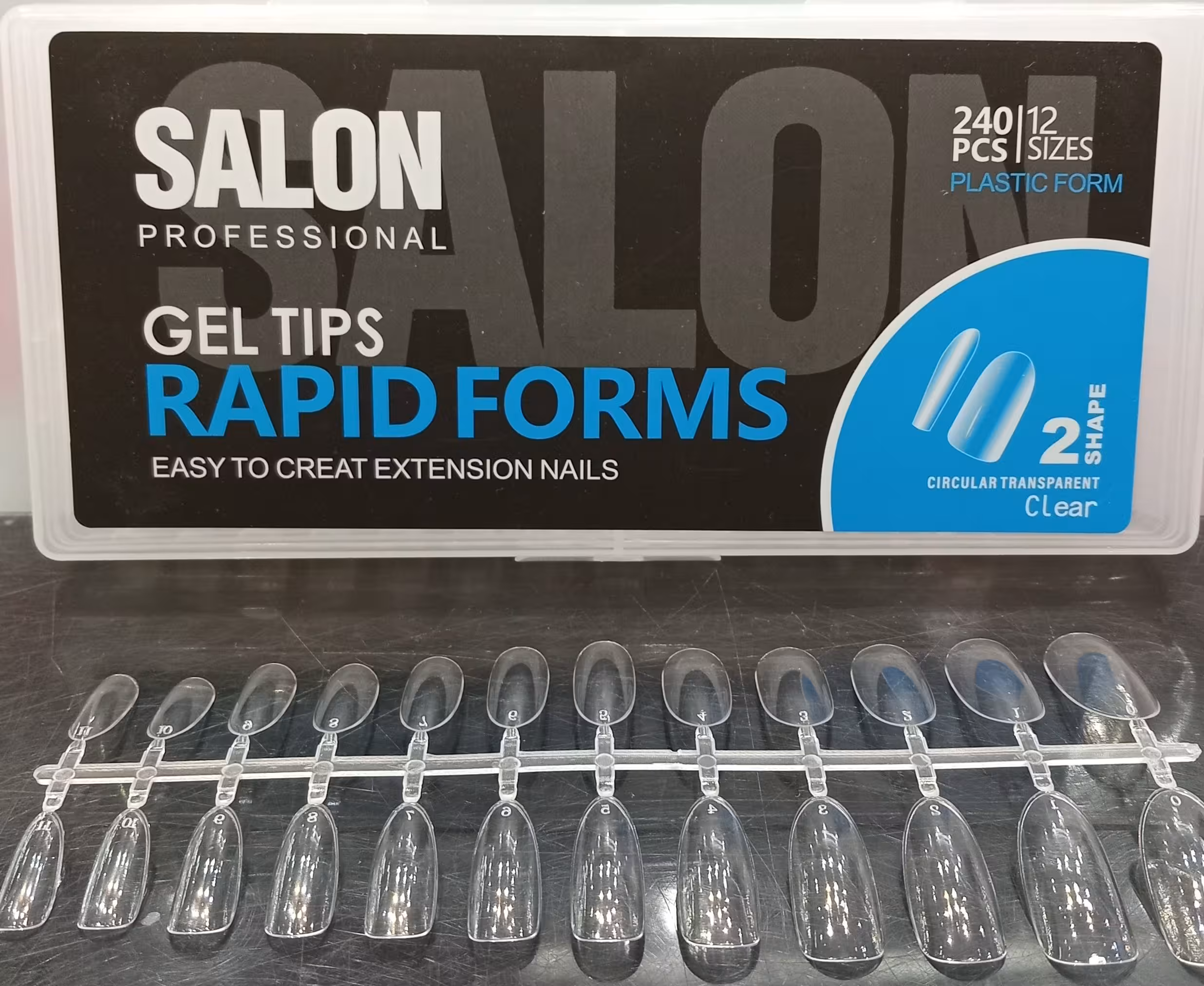 ژلیکس قالب دائمی کاشت ژل 240 عددی سالن Salon کد 2