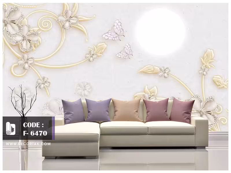 پوستر دیواری گل کد F-6470