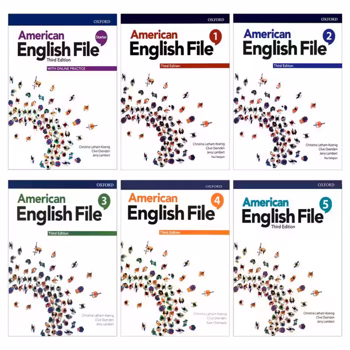 کتاب American English File  ویرایش سوم اثر Christina Latham-Koenig انتشارات اکسفورد 6جلدی رحلی