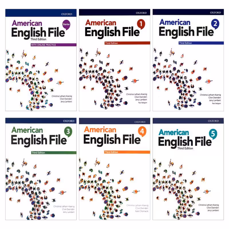 کتاب American English File  ویرایش سوم اثر Christina Latham-Koenig انتشارات اکسفورد 6جلدی رحلی