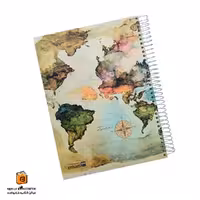 دفتر خط دار 200 برگ رحلی طرح قاره ایمان (iman)