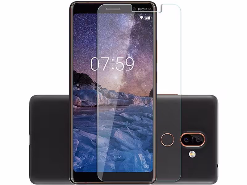 محافظ صفحه نمايش شيشه ای مدل Tempered مناسب برای گوشی موبايل نوکیا 7plus