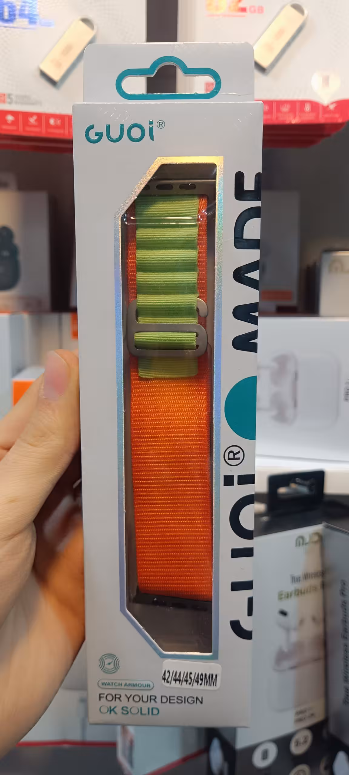 بند ساعت هوشمند برزنتی رنگ نارنجی در چهار نوع سایز 42/44/45/49mm
