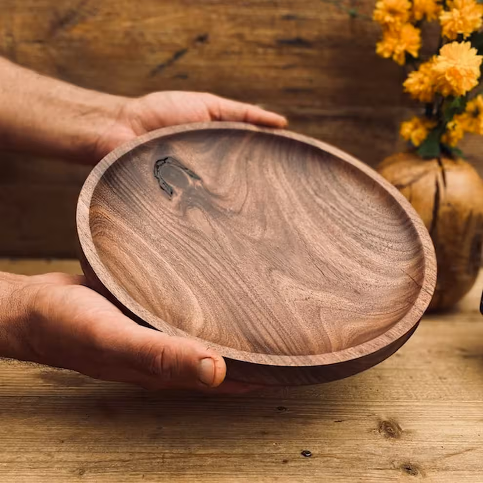 ظرف چوبی کهور کد 010075