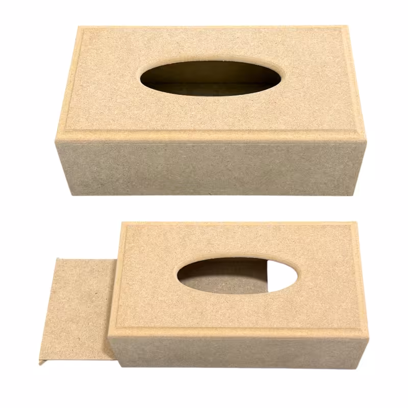 بیس MDF جا دستمال کشویی 14 در 25 سانت کد 45