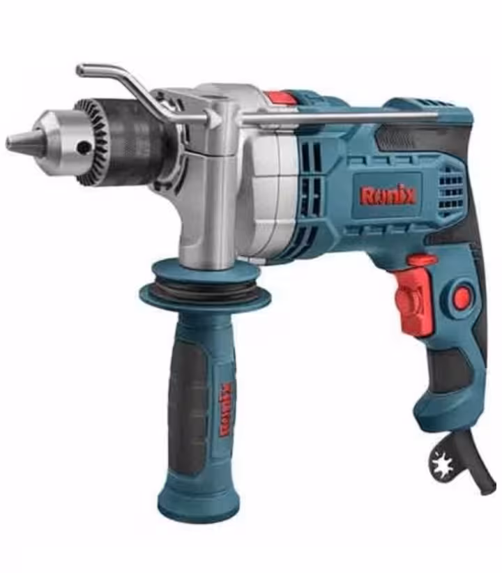 دریل 13 میلیمتر چکشی نیم تنه فلزی 900 وات رونیکس مدل 2290