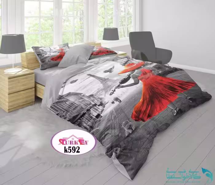 روتختی طرح پاریس دونفره برند Turkev کد K592