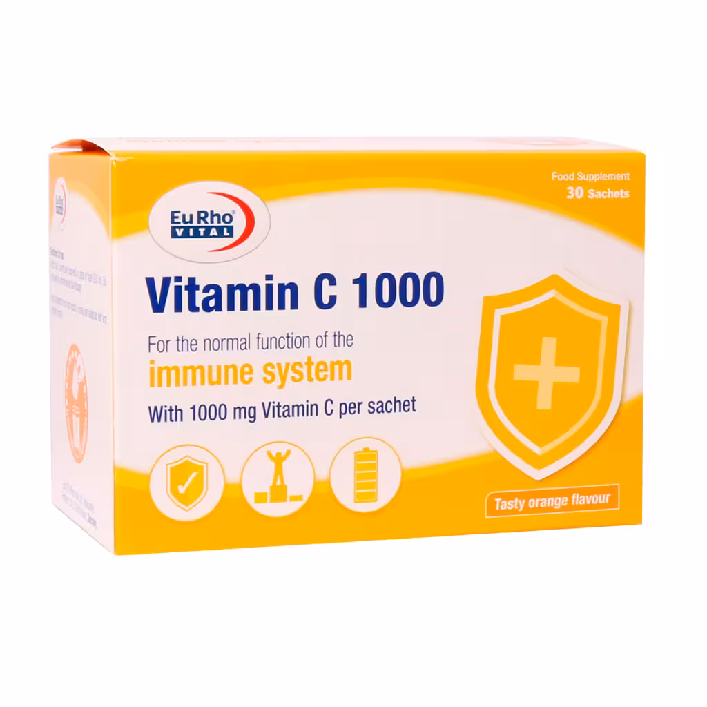 ساشه ویتامین C 1000 میلیگرم یوروویتال 30عدد | Eurhovital Vitamin C 1000 mg Sachets