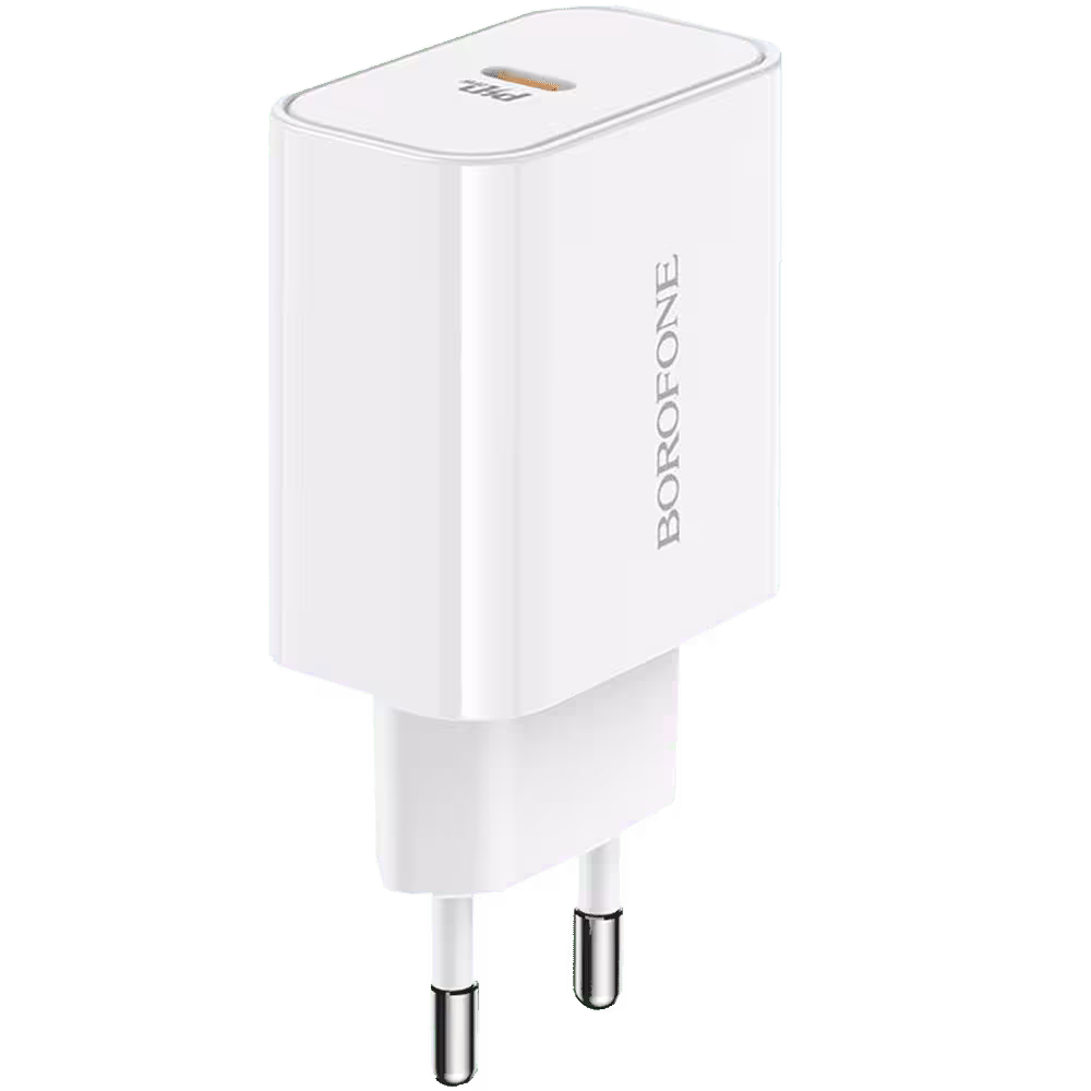 شارژر دیواری بروفون مدل BA57A PD 20W به همراه کابل تبدیل لایتنینگ