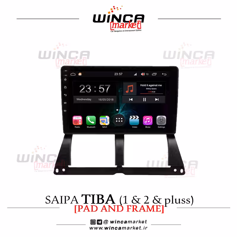 مانیتور فابریک اندروید تیبا 2/1/پلاس برند وینکا مدل RL855/RL5726 سری S300