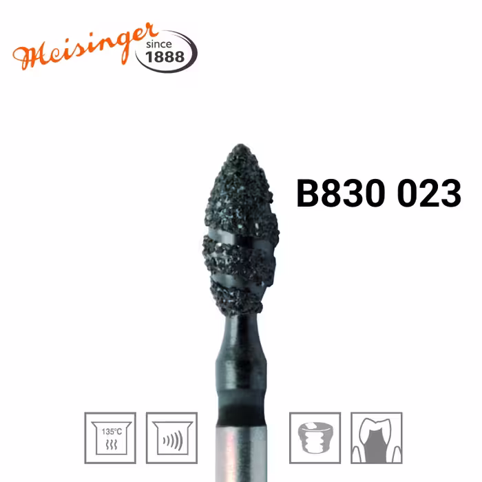 فرز الماسه MEISINGER Black Cobra Diamond Bur B830 023 FG