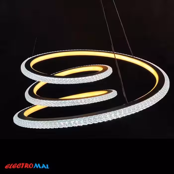 لوستر مدرن مدل دایره تودلی دوطرفه