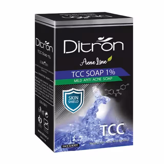 صابون دیترون مدل TCC حاوی تری کلوکربان وزن 110 گرمی